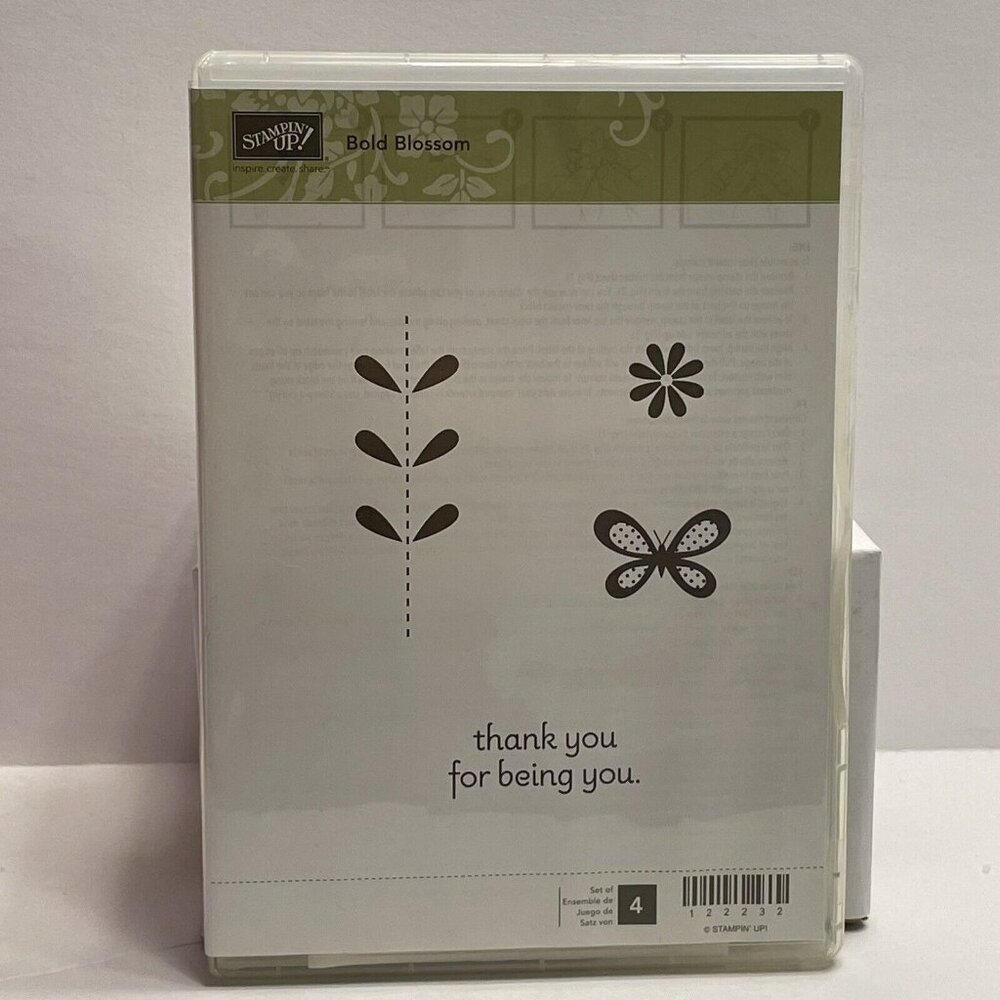 Stampin Up Bold Blossom Stamps Set of 4 #122232 Stampin' Stamping